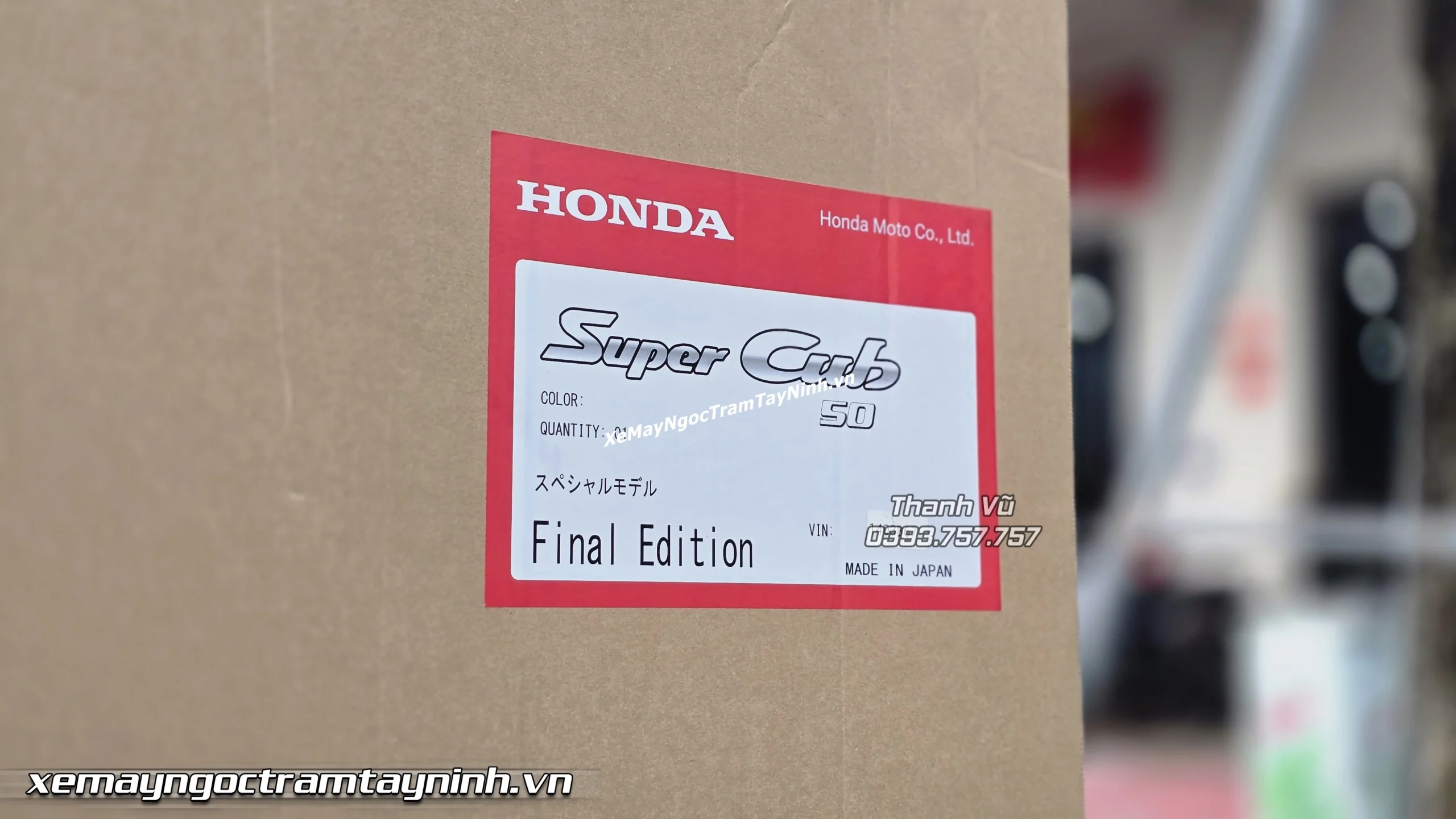 Hom nay Ngoc Tram Tay Ninh giao tan nha Honda Super Cub 50 Final Edition giao Dau Tieng 3 1 scaled