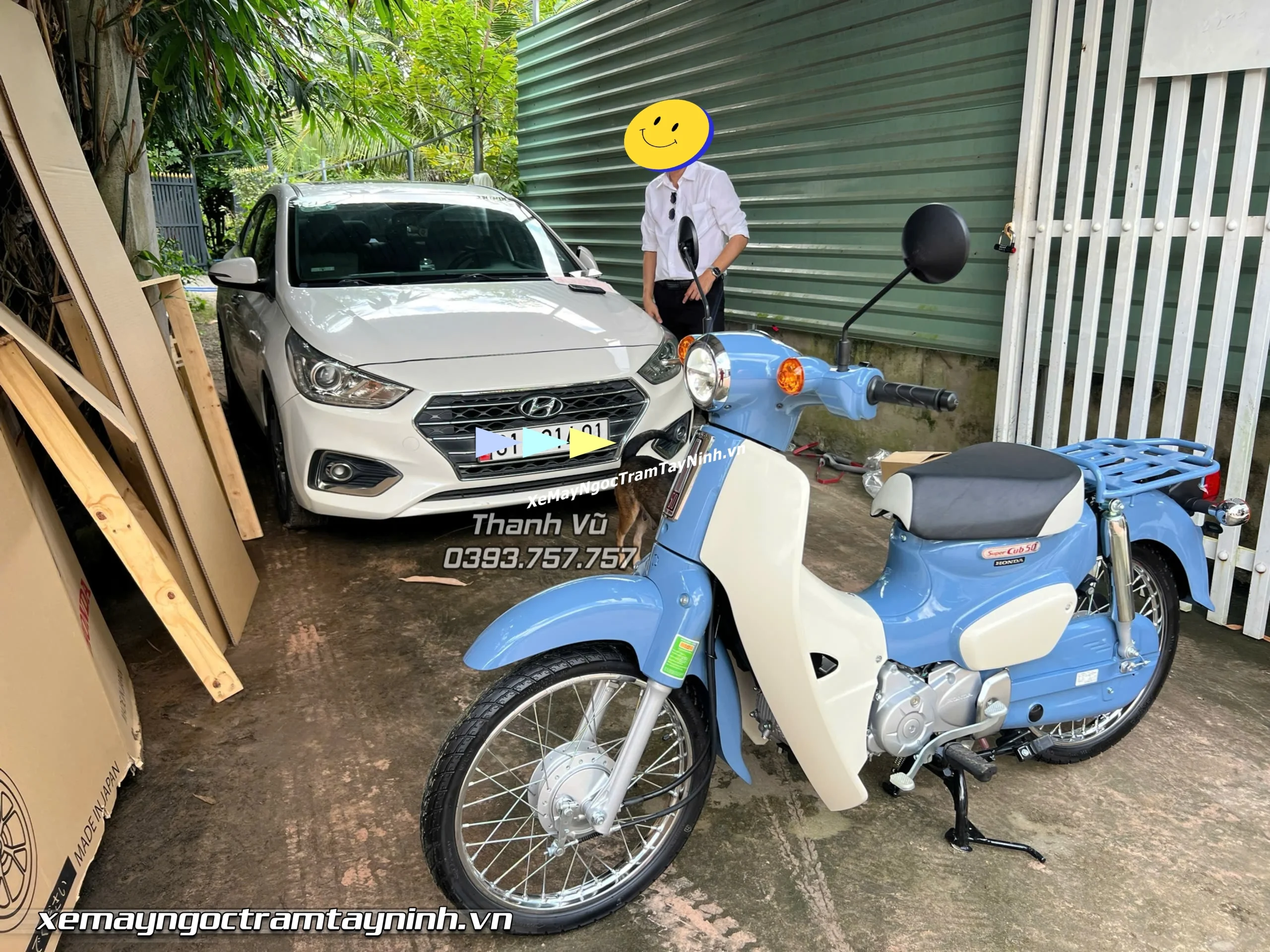 Hom nay Ngoc Tram Tay Ninh giao tan nha Honda Super Cub 50 Final Edition giao Dau Tieng 5 1 scaled