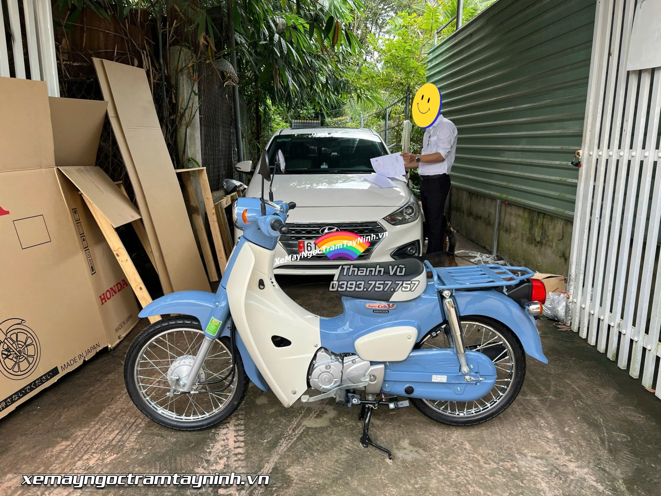 Hom nay Ngoc Tram Tay Ninh giao tan nha Honda Super Cub 50 Final Edition giao Dau Tieng 7 1 scaled