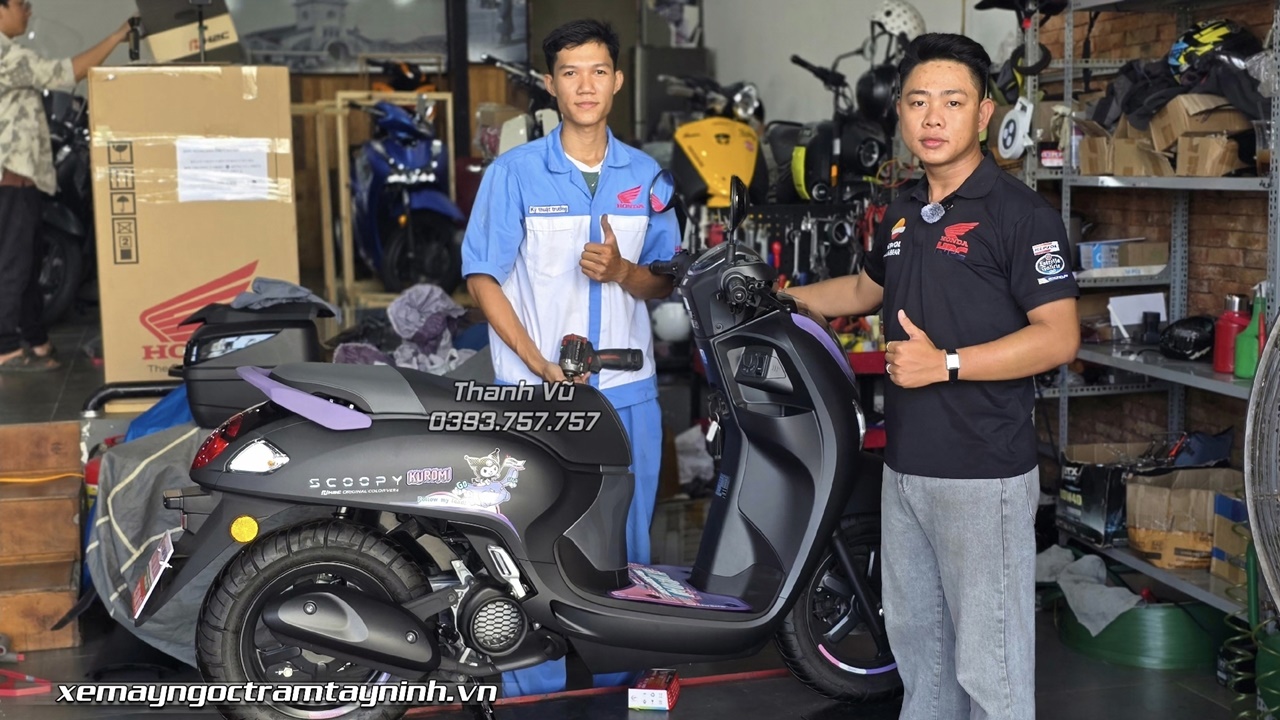 Honda Scoopy Kuromi bieu tuong xe gioi han vua ve den Ngoc Tram khach hang da chot lien 1