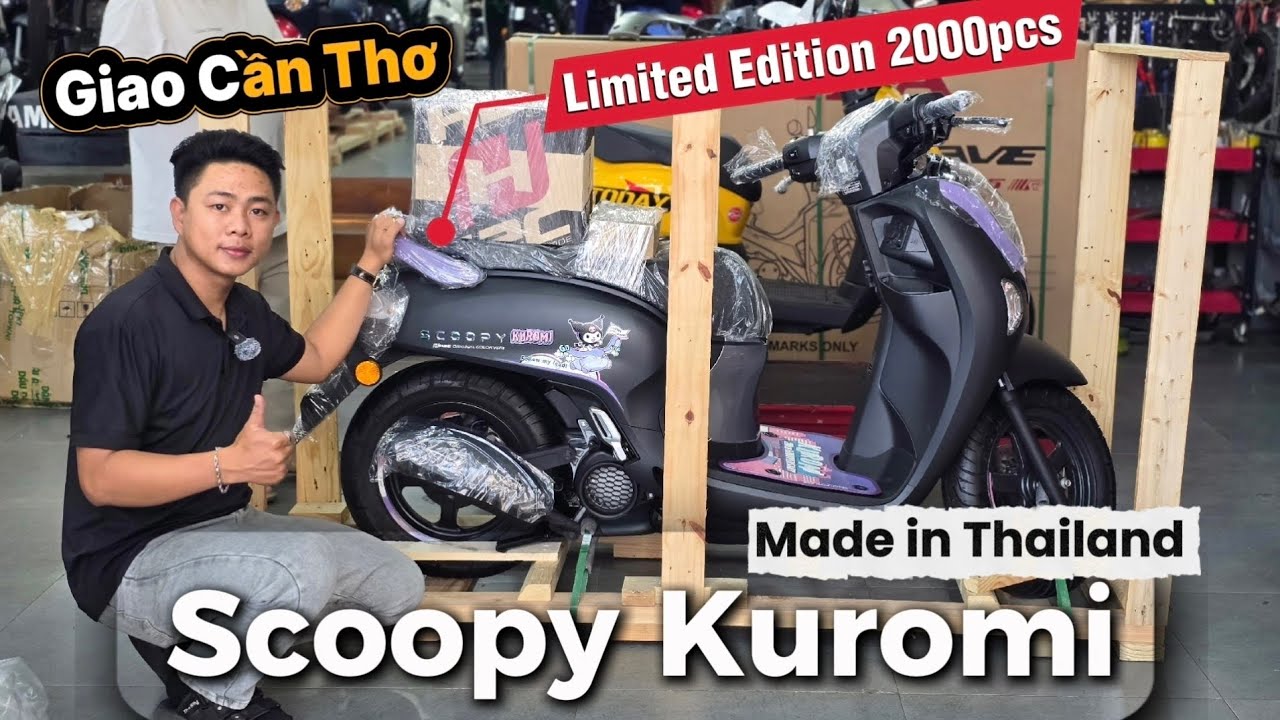 Honda Scoopy một cái tên luôn giữ được sức hút đặc biệt với khách hàng trẻ 2 scoopy kuromi limited edition ba