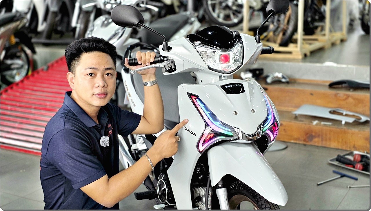Honda Wave 125i chua bao gio la mau xe chi de di lai duoc Custom by Ngoc Tram Tay Ninh 1