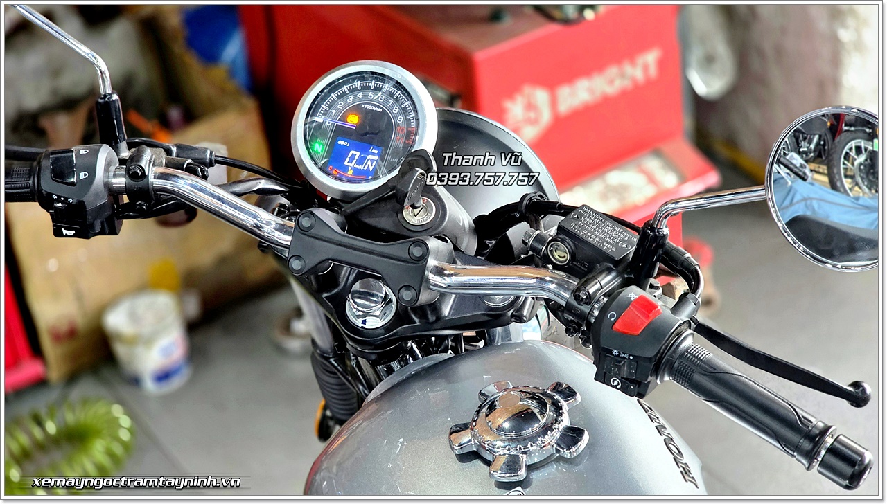 Honda CGX 150 Vintage 2026 mau bac den ban giao ve TP Tam Ky Quang Nam 6