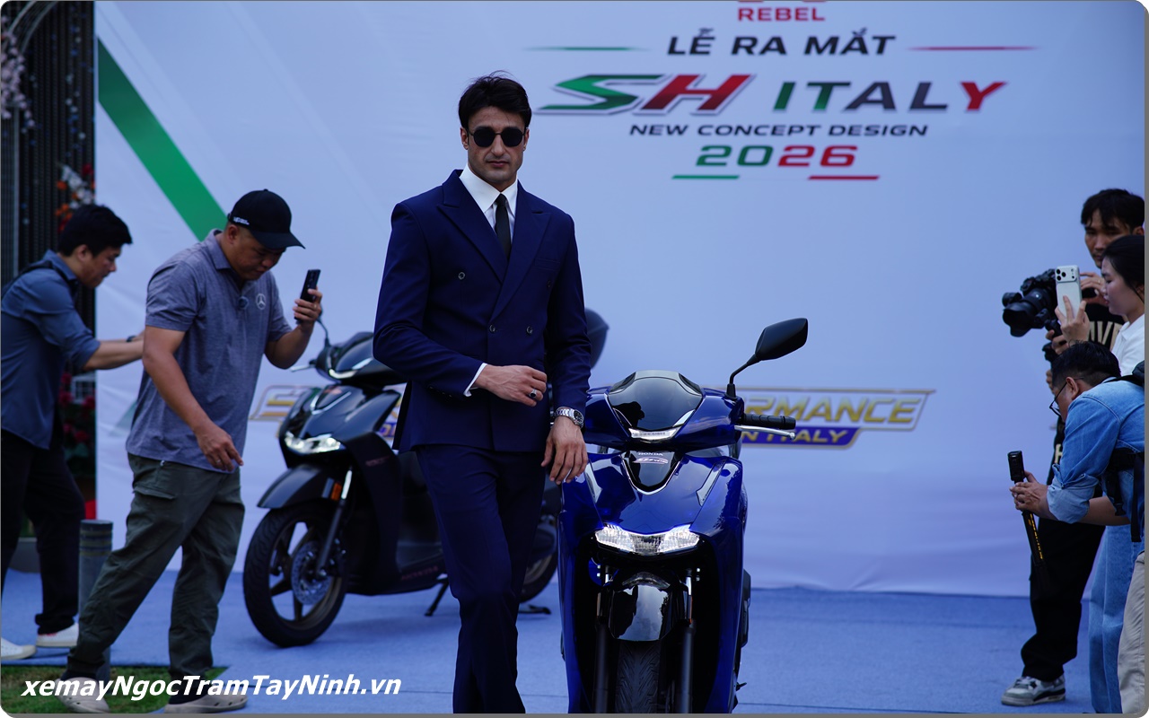 Honda SH Y Vetro Blue 2026 duoc phan phoi chinh thuc boi Ngoc Tram Tay Ninh 4