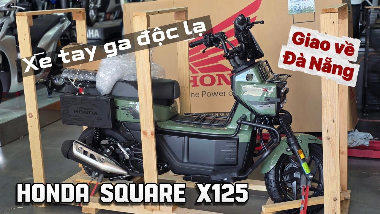 Honda Square X125 – Xe tay ga độc lạ chốt giao nguyên thùng về Đà Nẵng, lựa chọn mới dành cho những người thích khác biệt 3 honda square x125 xe tay ga doc