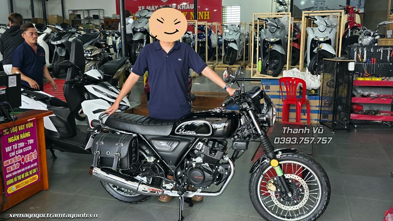 Honda CGX 150 2026 Vintage đen custom bàn giao khách hàng Châu Thành, Tây Ninh 20 Honda CGX 150 2026 Vintage den custom 10