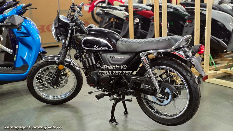 Honda CGX 150 2026 Vintage đen custom bàn giao khách hàng Châu Thành, Tây Ninh 14 Honda CGX 150 2026 Vintage den custom 2