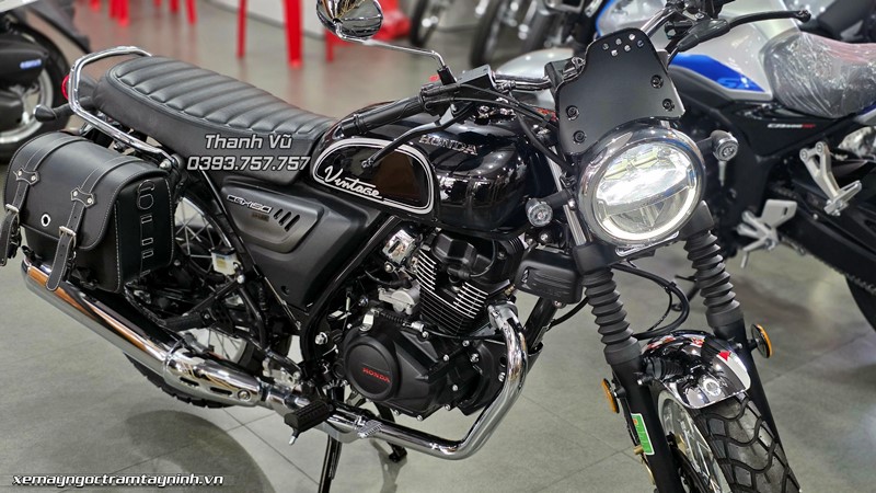 Honda CGX 150 2026 Vintage đen custom bàn giao khách hàng Châu Thành, Tây Ninh 15 Honda CGX 150 2026 Vintage den custom 3