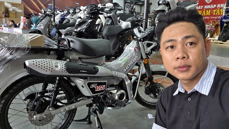 Honda CT125 Thai Lan chuan bi len duong ve voi chu khach tai Xuan Loc Dong Nai 2