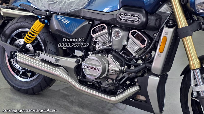 Hyosung GV350X 25 Hyosung GV350X mau xanh 8