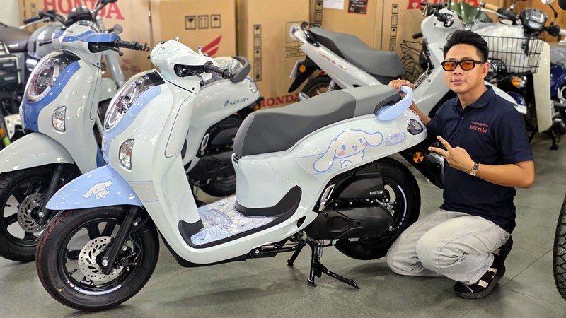 Xe May Ngoc Tram Tay Ninh ban giao Honda Scoopy Cinnamoroll ban gioi han den khach hang ngay 1772026 1